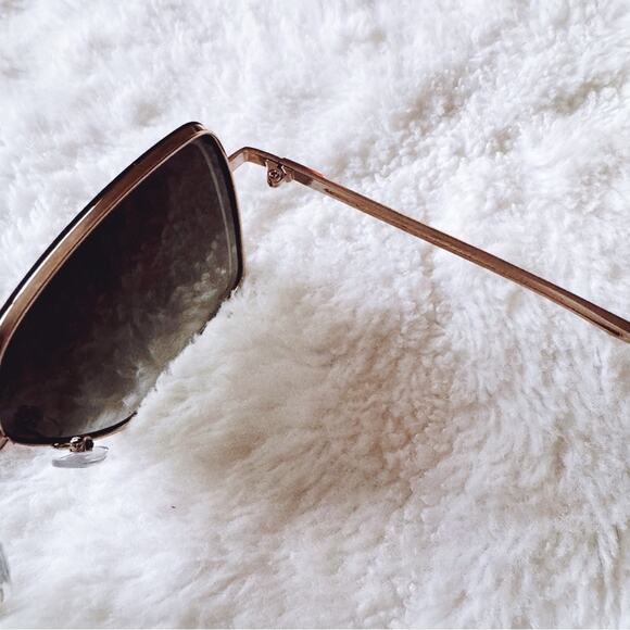 Monica Clear Blue Geometric Sunglasses - Picture 9 of 13